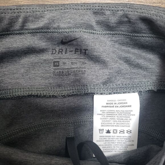 Nike Running Women’s Fleece Lined Black & Grey Leggings Size XSmall - Picture 2 of 4